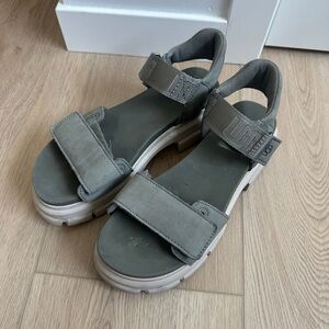 UGG Green Platform Sandals